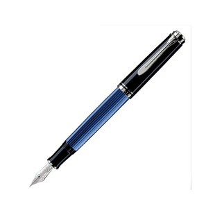 Pelikan 百利金 钢笔 M805 黑条纹白夹 F尖 单支装