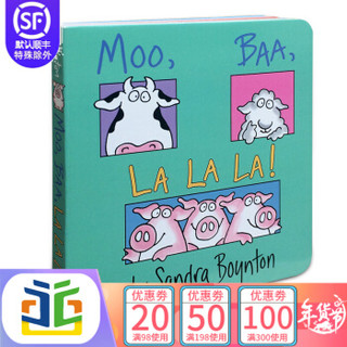 原版英文启蒙绘本MOO, BAA, LA LA LA! 百本需读 哞，咩，啦啦啦