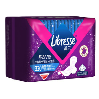 Libresse 薇尔 V感系列极薄棉柔夜用卫生巾 32cm*8片