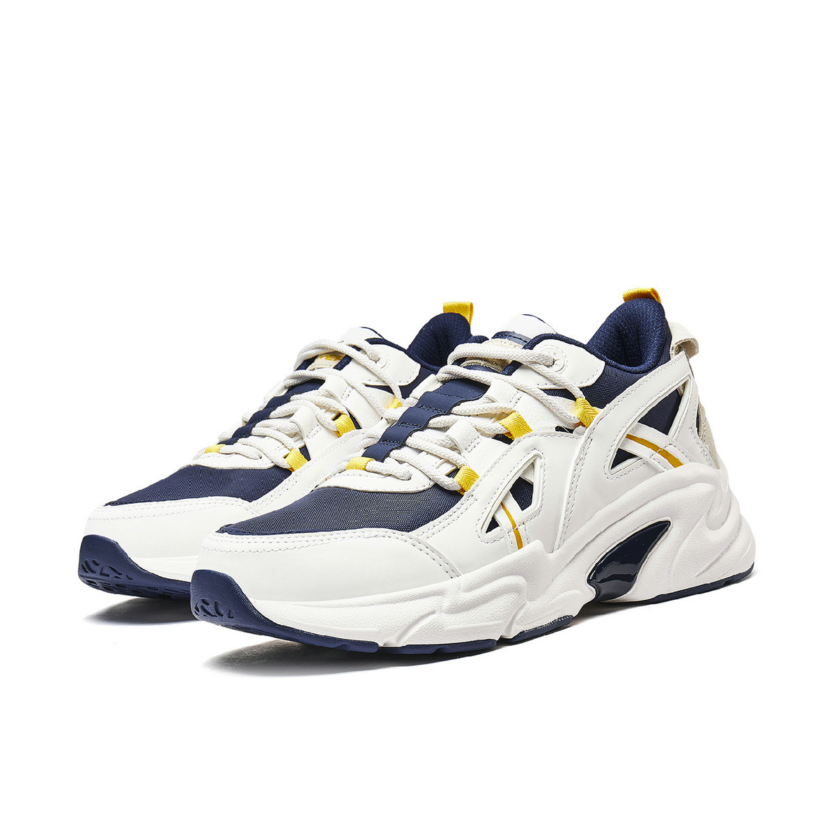 xtep 特步 男子休闲运动鞋 980119320170 白/兰 40