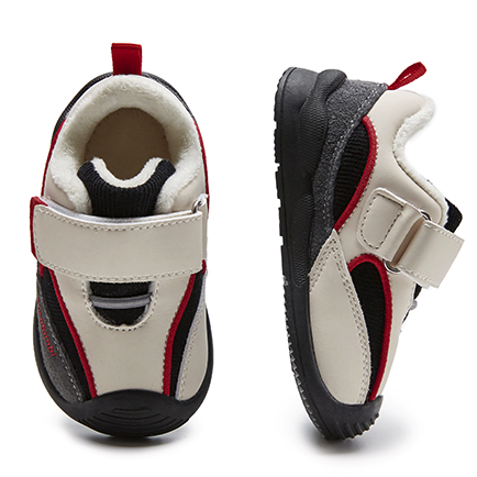 EUROBIMBI 欧洲宝贝 婴儿学步鞋 红黑色  3码(内长约11.8cm)