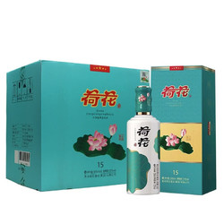 荷花 酒 上品礼盒 53度酱香型白酒 53度 500mL 6瓶 上品