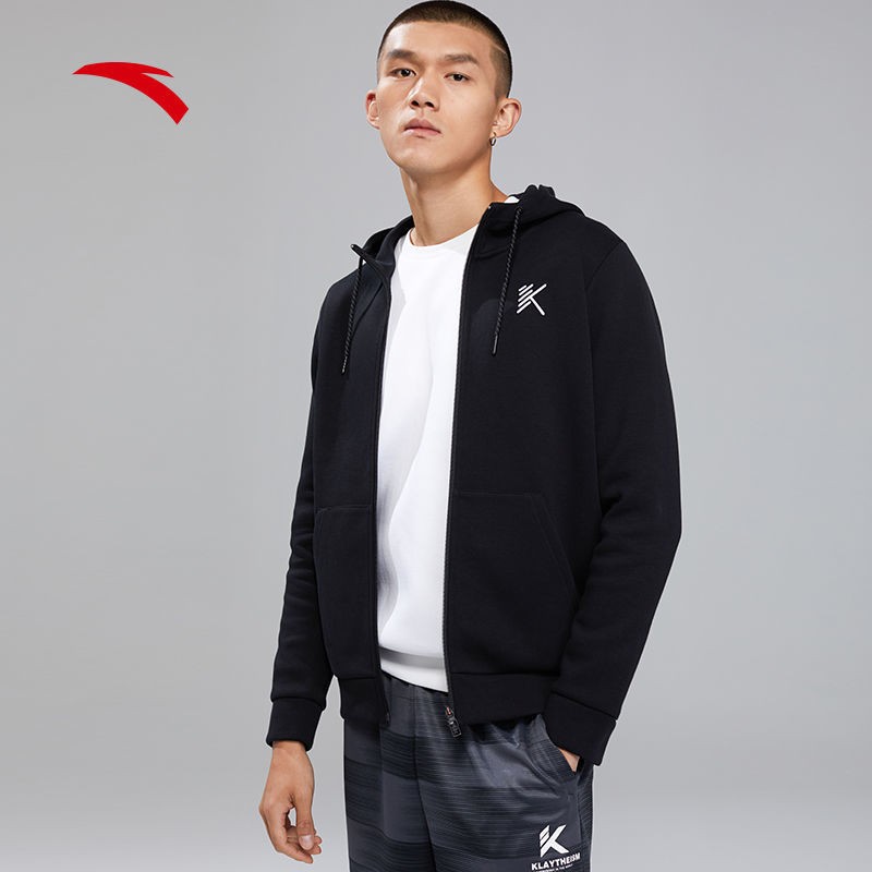 anta 安踏 152011722 男款针织连帽卫衣