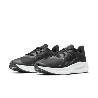 NIKE 耐克 Zoom Winflo系列 Winflo 7 Shield 男子跑鞋 CU3870-403 黑色/蓝色/白色 45.5