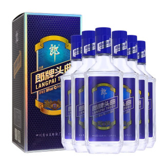 langjiu 郎酒 郎牌 头曲 蓝标 50%vol 酱香型白酒 500ml*6瓶 整箱装【