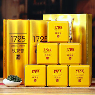 京东PLUS会员：新茶安溪铁观音兰花香回甘浓香型茶叶1725礼盒装500g