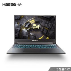 Hasee 神舟 战神 Z8-CA5NB 15.6英寸笔记本电脑（i5-10200H、8GB、512GB、RTX 3060)