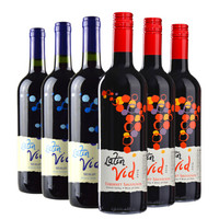 智利拉丁神话赤霞珠美乐/梅洛干红葡萄酒750ml*6瓶 原瓶进口红酒整箱组合装