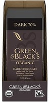 Green & Black’s Organic Dar% Cacao, Holiday Christmas Chocolate Gift, 10 - 3.17 oz Bars