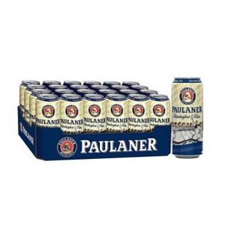 德国原装进口啤酒 保拉纳/柏龙（PAULANER）十月啤酒 500ml*24听 整箱装