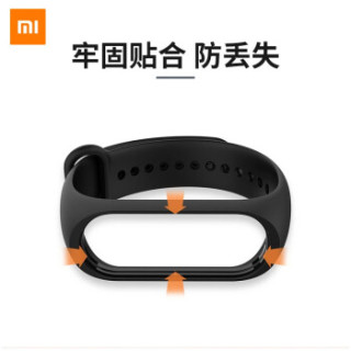 小米(MI) 小米手环5/NFC替换彩色腕带小米手环4手环3定制腕带多彩个性潮流表带通用蓝色黑色 手环3/4通用腕带(红色)