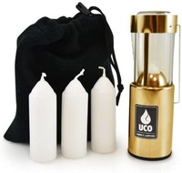 UCO 烛光灯套装 3支蜡烛、黄铜烛台、储物袋