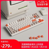 AKKO 3108V2 蒸汽机机械键盘粉轴橙轴蓝轴佳达隆G轴PBT键帽游戏有线电竞办公打字台式笔记本电脑87键108键