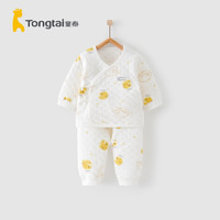 童泰(TONGTAI)0-3月新生婴儿男女宝宝家居内衣系带和服保暖套装 儿童内衣内裤系列