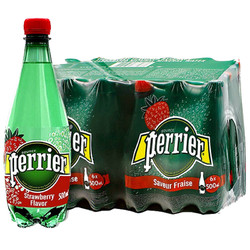 perrier 巴黎水 草莓味气泡矿泉水 500mlx24瓶/箱 *3件