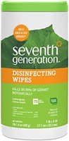Seventh Generation 多表面可用湿巾，柠檬草柑桔，70片，6包