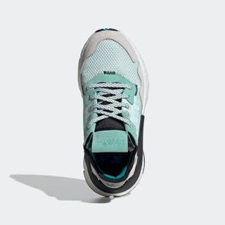 阿迪达斯官网 adidas 三叶草 NITE JOGGER J大童鞋经典运动鞋EE6442 冰薄荷绿 36.5(225mm)