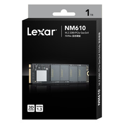 包邮顺丰Lexar雷克沙NM610 1TB M.2固态硬盘 M2 PCIE NVMe 2280