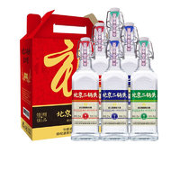 华都 北京二锅头 出口型国际方瓶 全家福 42%vol 清香型白酒 450ml*6瓶 整箱装