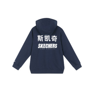 SKECHERS 斯凯奇 男子运动卫衣 L120M063/002Z 藏青色 M