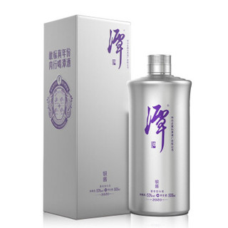 潭 酒 银酱 酱香型白酒53度坤沙纯粮节2020版 500ml 单瓶装