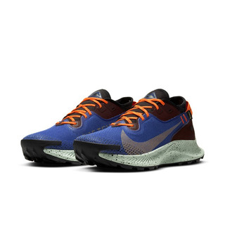 NIKE 耐克 Pegasus Trail 2 Gtx 男子跑鞋 CU2016-600 枣红/激光橙/宇宙蓝 41