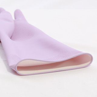 妙潔 耐用型橡胶手套 S 2双 粉红+紫色