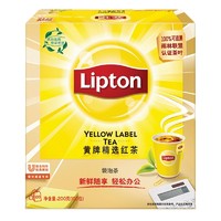 LUJING 鲁晶 Lipton 立顿 黄牌精选红茶包 100包