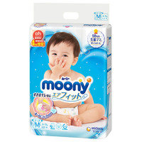 苏宁SUPER会员：moony 尤妮佳 婴儿纸尿裤 M64+4片