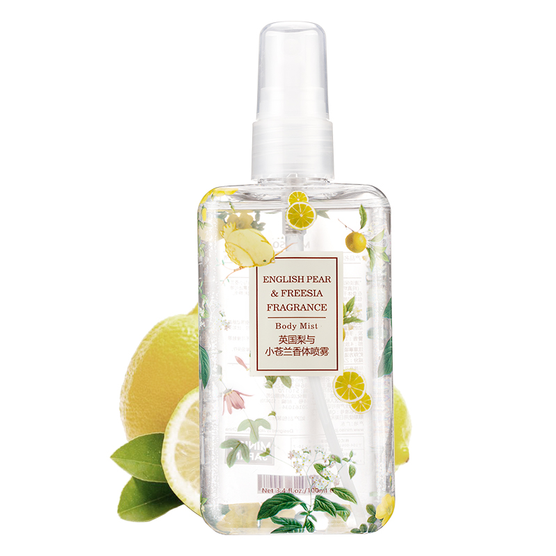 百亿补贴名创优品香体喷雾英国梨与小苍兰活力橙花100ml