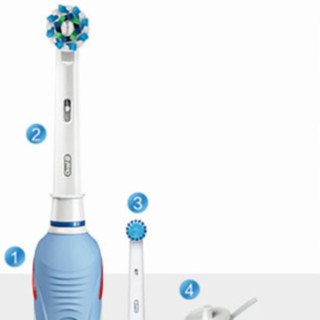 Oral-B 欧乐-B P2000 电动牙刷 蓝色 刷头*2