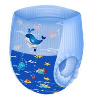 AiQibaby 爱琪baby 游泳拉拉裤 蓝色 XL6片