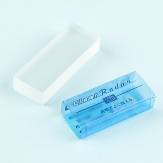 日本SEED clear Rader 透明橡皮擦 美术设计绘图橡皮 素描橡皮 透明大号