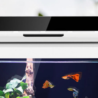 SUNSUN 森森 超白玻璃一体小鱼缸AT-350B款自循环生态鱼缸 桌面观赏性水族箱