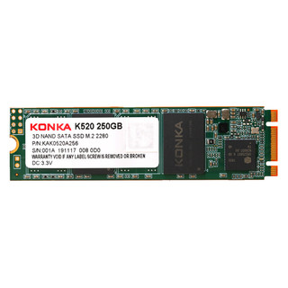 KONKA 康佳 K520 M.2 固态硬盘 250GB（SATA3.0）