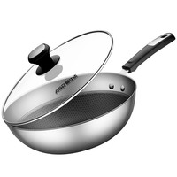 ASD 爱仕达 CC30E1WG 炒锅(30cm、 304不锈钢)