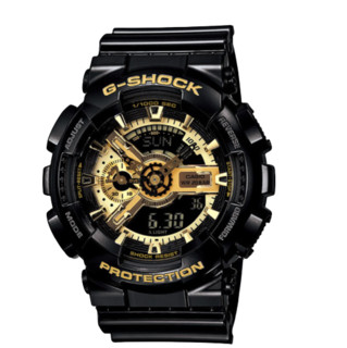 CASIO 卡西欧 G-SHOCK系列 情侣电子腕表 GA-110GB-1A 51.2毫米男表/BA-110-1A 43毫米女表