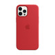 Apple iPhone 12 Pro Max 专用原装Magsafe硅胶手机壳 保护壳 - 红色