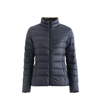 INMAN 茵曼 女士短款羽绒服 1893122663 黑色 S