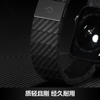 PITAKA 苹果Apple Watch Series 6/SE/5/4智能手表 纯碳纤维表带 简约现代款42/44mm