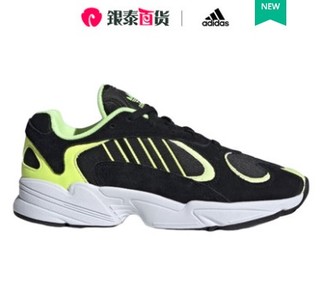 阿迪达斯官网 三叶草 YUNG-1男鞋经典运动鞋EE5317 40.5 一号黑/一号黑/荧光黄