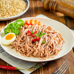 荞麦面无糖精低脂肪代餐面条黑小麦挂面脂粗粮主食速食食品美食