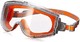 历史低价！UVEX 优唯斯 隐形护目眼镜，带有透明Uvextreme防雾镜片，橙色和灰色镜身和织物头带