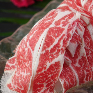 澳门豆捞甄选家用涮牛肉500g新鲜小火锅食材牛肉卷 经典肥牛卷