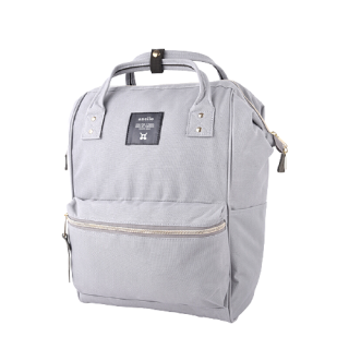 商品anello 阿耐洛 男女款双肩背包 at-b0193a 浅灰色 中号