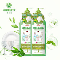 京东PLUS会员：森力佳（synergetic）进口洗洁精1L*2 绿茶香 环保有机 欧洲ICEA认证 *4件