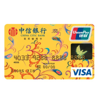 CHINA CITIC BANK 中信银行 魔力系列 信用卡金卡 VISA版