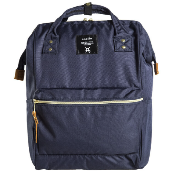 anello 阿耐洛 男女款双肩背包 at-b0197b 藏青色 小号