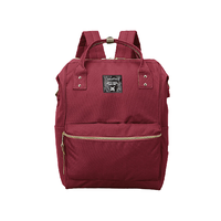 anello 阿耐洛 男女款双肩背包 AT-B0193A 酒红色 中号