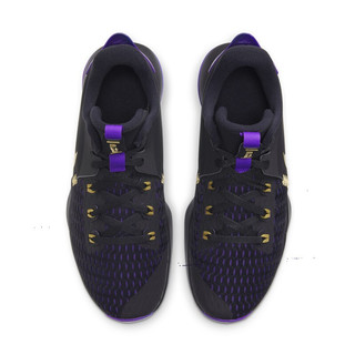 NIKE 耐克 Zoom Witness系列 LeBron Witness V EP 中性篮球鞋 CQ9381-001 黑/热情紫/金属色 44